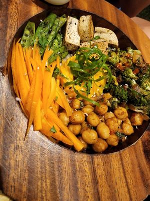 Vegan buddha bowl at anahaw in Dauin