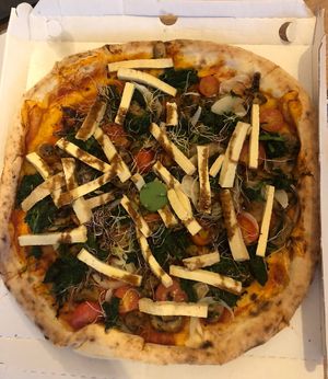 Pelato pizza  at Rustika in Osijek