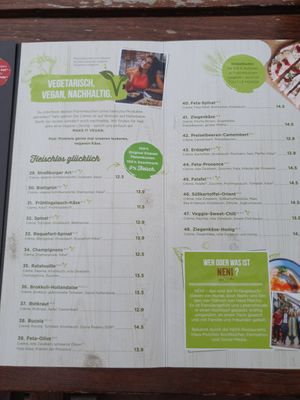 Veggie/Vegan choices at Le Feu in Hannover