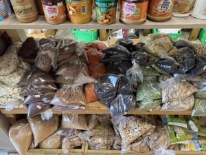 Grains, nuts, textured soy protein  at Teva Givatayim - טבע גבעתיים  in Givatayim