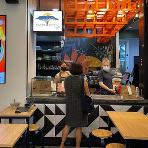 Stall front at Naked Earth Cafe in Central Singapore