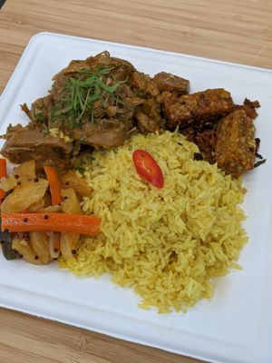 Daily special - jackfruit rendang  at Naked Earth Cafe in Central Singapore