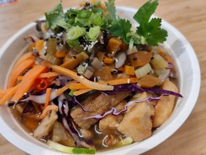 No chick zoodles at Naked Earth Cafe in Central Singapore