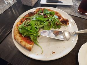 Deliciously prepared pizza at Out of the Fire in Easton