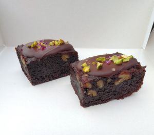 Vegan brownies! at De Kribbe in Wilp