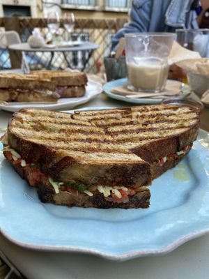 Panini Capri (with vegan mozzarella)  at Wel Well Café in Lisbon