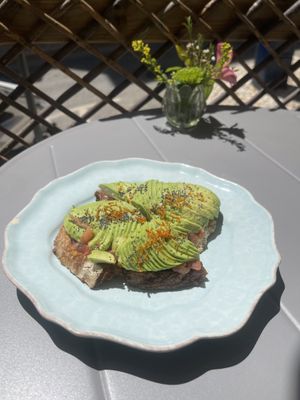 Avo On Toast   at Wel Well Café in Lisbon