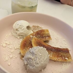 Banana coconut cream pie at Liora in Baltimore