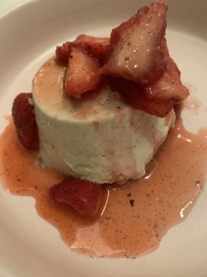 Cheesecake dessert  at Liora in Baltimore