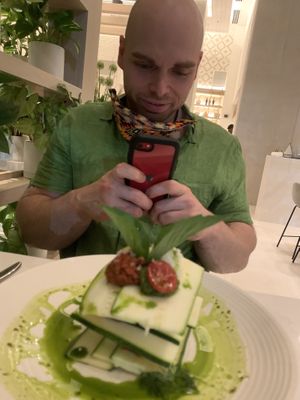 Raw lasagna  at Liora in Baltimore