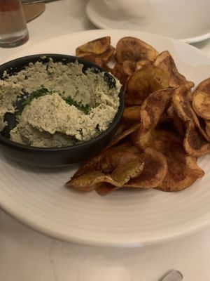 Chips and dip  at Liora in Baltimore