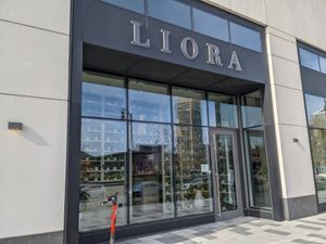 Outside of restaurant at Liora in Baltimore