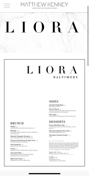   at Liora in Baltimore
