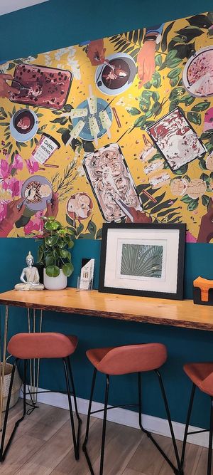 The most inviting and beautiful shop, owners were so friendly and kind. Can't wait to go back and try more flavors! 🤍 at Cajou Creamery in Baltimore