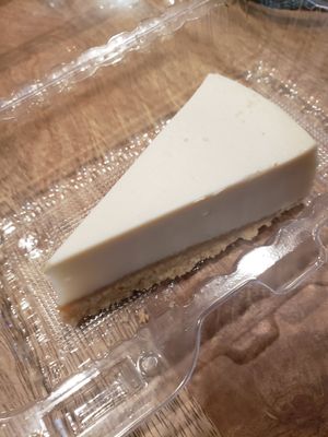 Vegan cheesecake at Verrazzano Pizza in Half Moon Bay