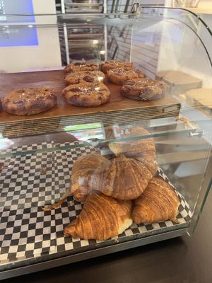 Chocolate chip cookies with sea salt I believe? And the vegan croissants!   at Pâtisserie Zébulon in Montreal