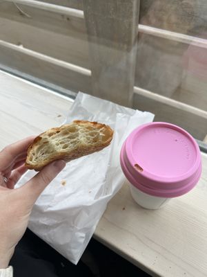 Inside the croissant - good layers!   at Pâtisserie Zébulon in Montreal