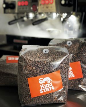 Proudly serving King State Coffee. at WeVegan Cafe in Tampa