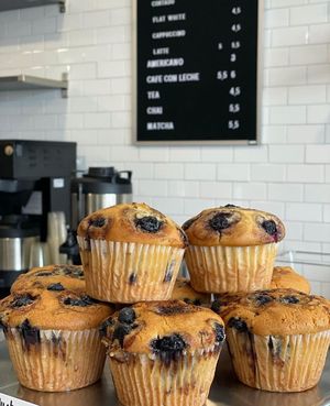 Blueberry Zucchini Muffins. at WeVegan Cafe in Tampa