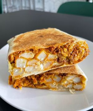 Cali Breakfast Burrito at WeVegan Cafe in Tampa