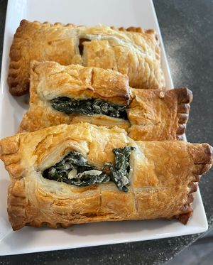 Spinach and Artichoke Hand Pies at WeVegan Cafe in Tampa
