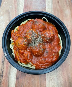 Spaghetti and Meatballs at WeVegan Cafe in Tampa