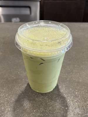 matcha with orange creamsicle syrup!  at WeVegan Cafe in Tampa