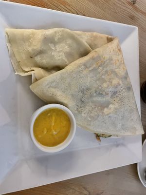 Smoked tofu crepe   at Naleśnikarnia Gramofon in Poznan