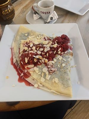 Chocolate and raspberry   at Naleśnikarnia Gramofon in Poznan