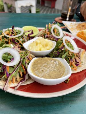 Tacos  at Calendula Cafe - Maybe closed in Guatemala City