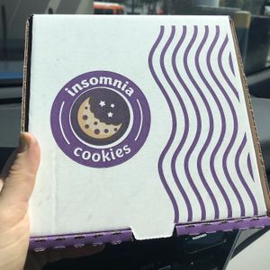 Box at Insomnia Cookies in West Hollywood