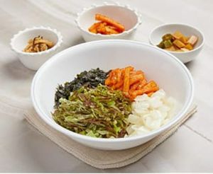 vegetable bibimbap at Mothers Table in Seoul