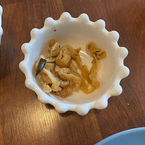 This tofu banchan deserved a close up!  at Mothers Table in Seoul