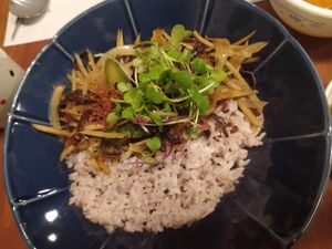 Burdock (우엉) rice at Mothers Table in Seoul