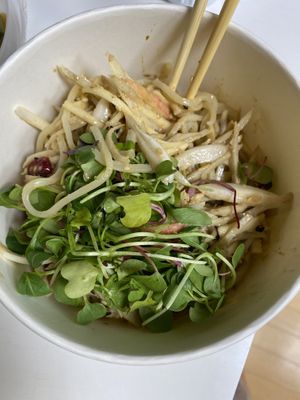 Burdock noodle salad   at Mothers Table in Seoul