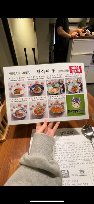 Menu   at Mothers Table in Seoul