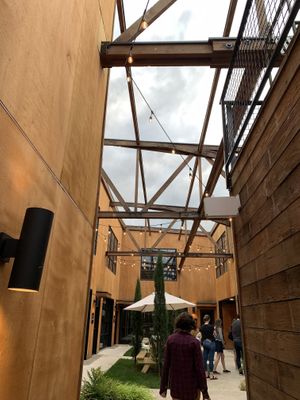 Nice courtyard! at Kate's Ice Cream in Portland