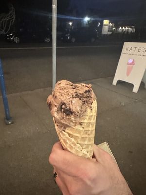 Chocolate brownie  at Kate's Ice Cream in Portland
