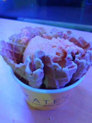 Orange Creamsicle (actually orange, but there was a at Kate's Ice Cream in Portland