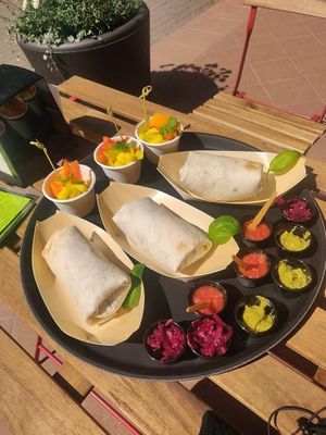 Vegan burittos at Palongė in Palanga