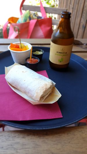 Vegan burrito 👍 at Palongė in Palanga