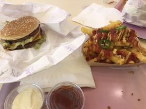 Menu with fries at Naked Burger - 6ème in Paris