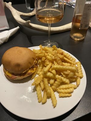 The “cheesy bacon” burger. Yummy.  at Naked Burger - 6ème in Paris