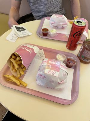 Fries were super crunchy and tasty!  at Naked Burger - 6ème in Paris