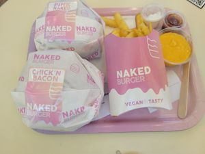 Both these burgs are hella good at Naked Burger - 6ème in Paris