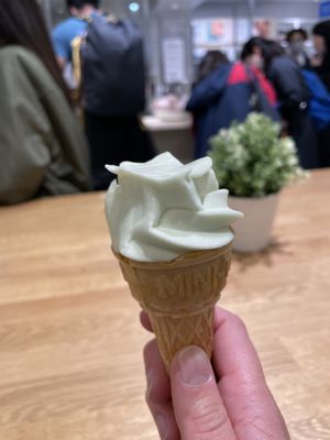 Kiwi soft ice   at IKEA - Shibuya in Tokyo