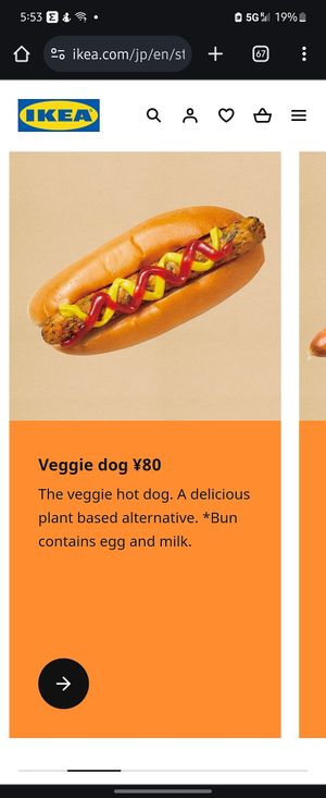 Looks like maybe not actually vegan unless I have something wrong here at IKEA - Shibuya in Tokyo