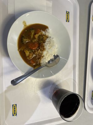 veggie curry 300-400 yen  at IKEA - Shibuya in Tokyo