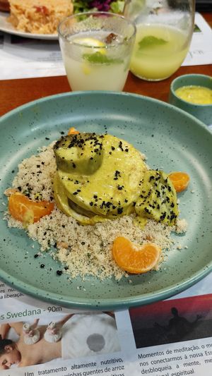 Tofu curry at Santo Seitan in Sao Miguel