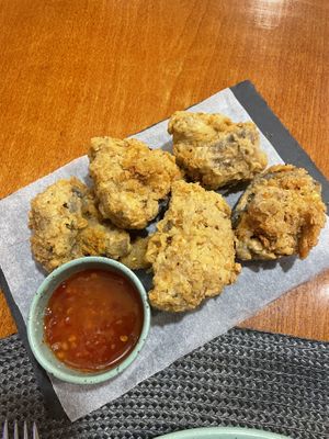 Mushroom with sweet and sour sauce   at Santo Seitan in Sao Miguel